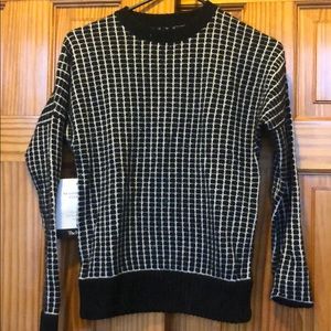 Billy Reid black and white cashmere sweater xs